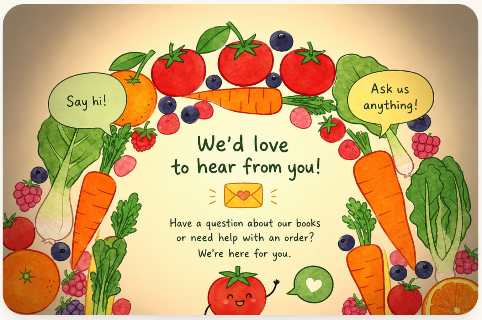 Colorful fruits and vegetables